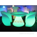 Durable PE LED Glow Furniture , Led Bar Chairs and Tables W